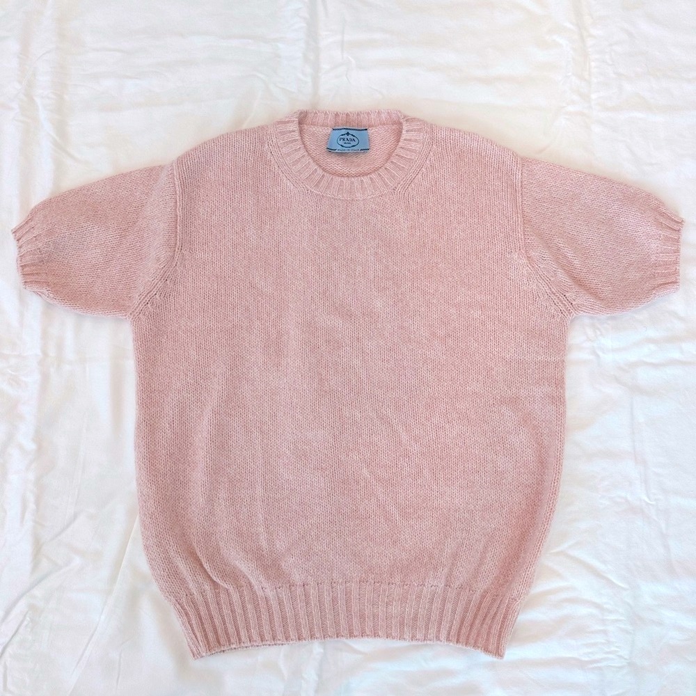 Prada Pink Crewneck Sweater